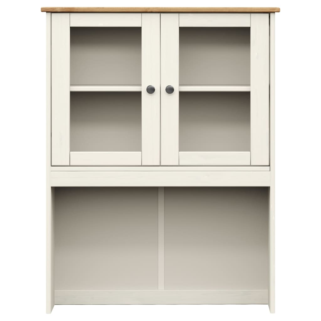 Armario Superior Tocador Vigo Madera Pino Blanco 78x30x100 Cm / Vetonek_2