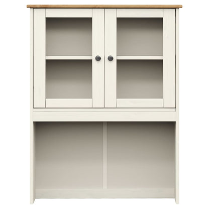 Armario Superior Tocador Vigo Madera Pino Blanco 78x30x100 Cm / Vetonek_2
