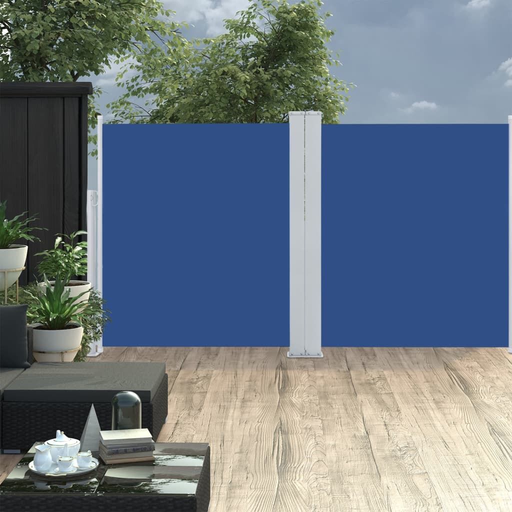 Vidaxl Toldo Lateral Retráctil Azul 140x600 Cm_1