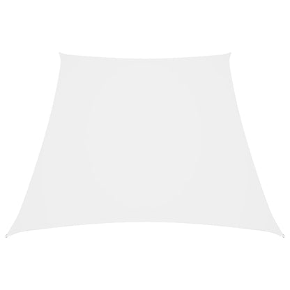 Vidaxl Toldo De Vela Trapezoidal Tela Oxford Blanco 3/4x3 M_0