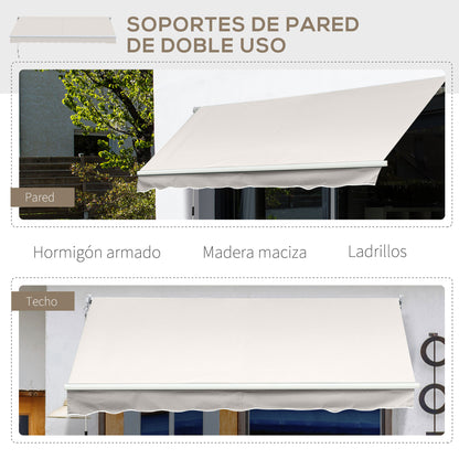 Outsunny Toldo Manual Retráctil Con Manivela 200x250 Cm Protección Solar Uv50+_5