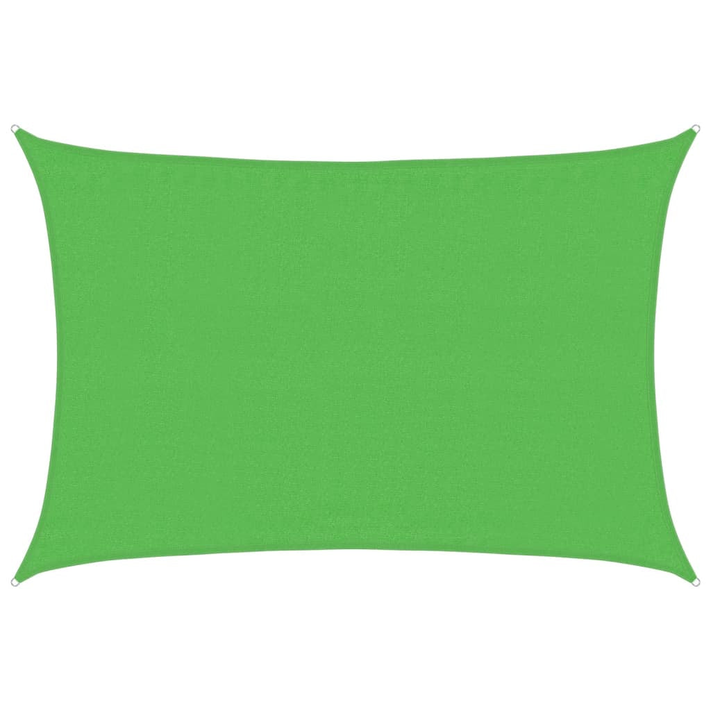 Vidaxl Toldo De Vela Hdpe Verde Claro 160 G/m² 3,5x5 M_0