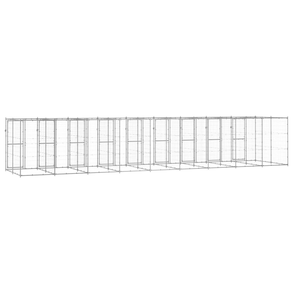 Perrera De Exterior De Acero Galvanizado 21,78 M²_3