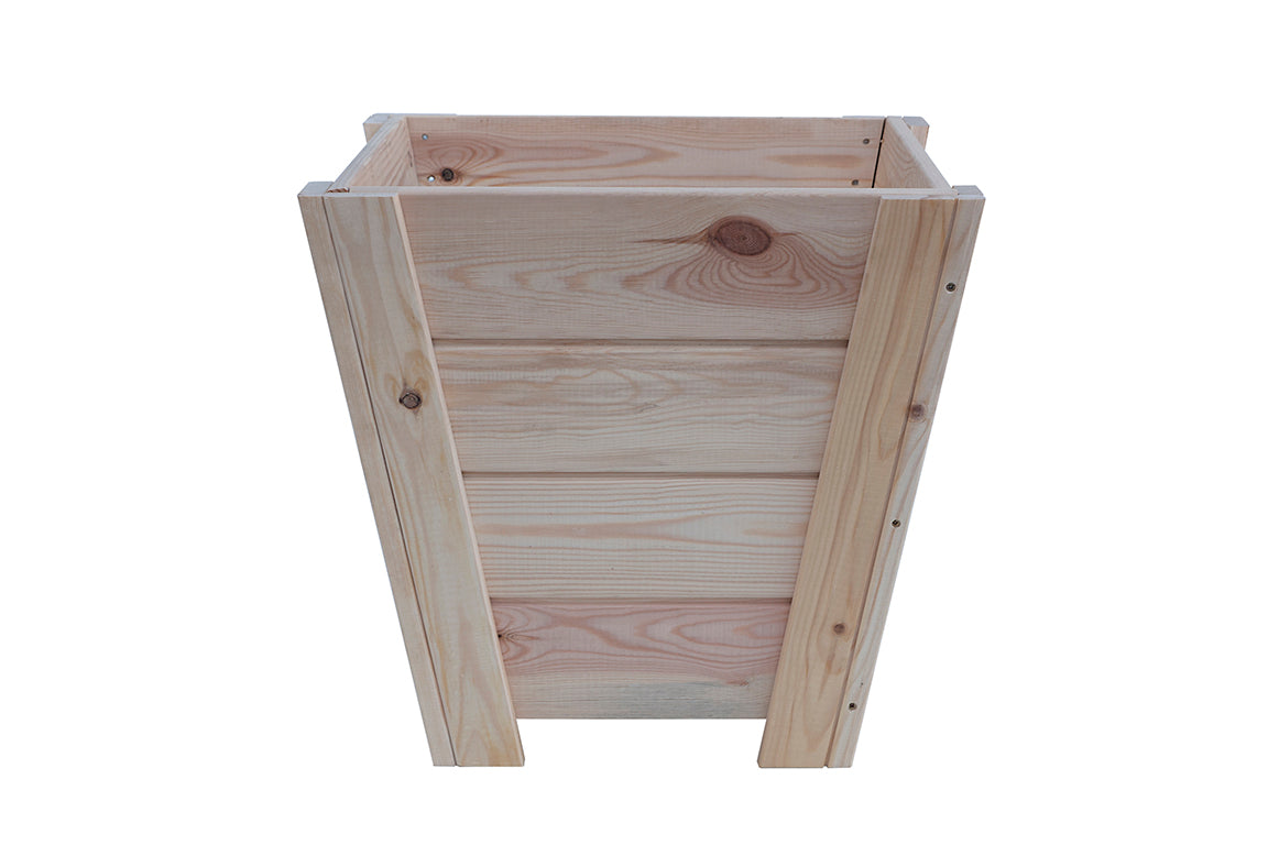 Macetero Abril Cerrado De Madera Natural De 50 X 50 X 47 Cm 10° 55l + Bolsa Geotextil_1