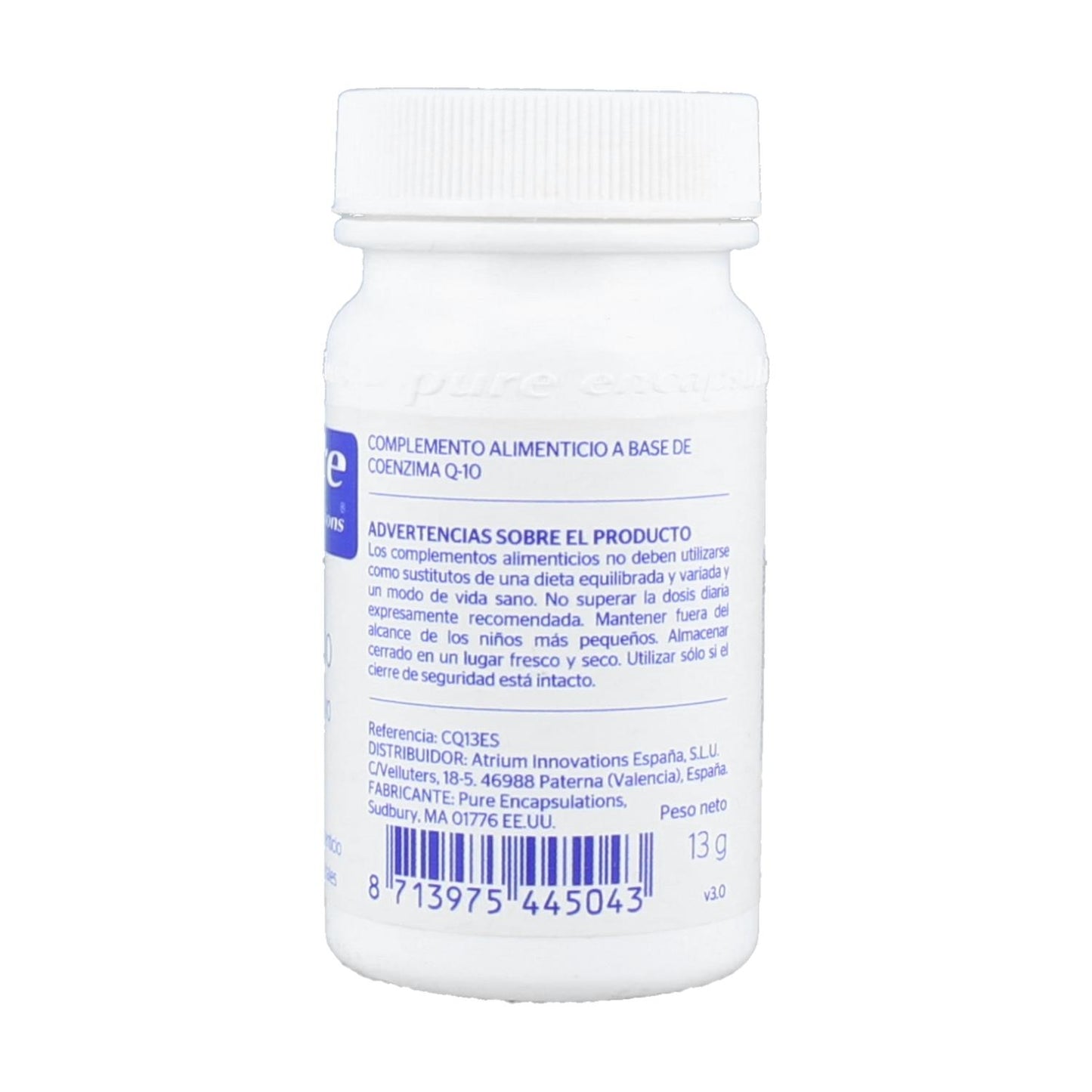 CoQ10 30 cápsulas puras encapsulamentos
