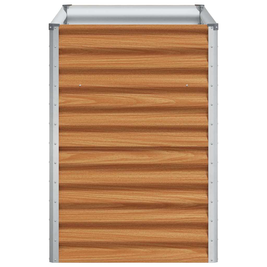 Arriate Elevado Marrón Claro 98 X 50 X 68 Cm Acero Galvanizado_5
