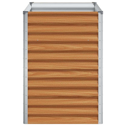 Arriate Elevado Marrón Claro 98 X 50 X 68 Cm Acero Galvanizado_5