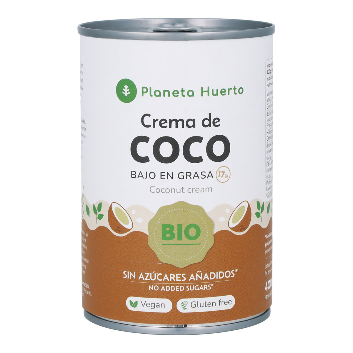 Creme de coco para cozinhar ECO Planeta Huerto 400 ml