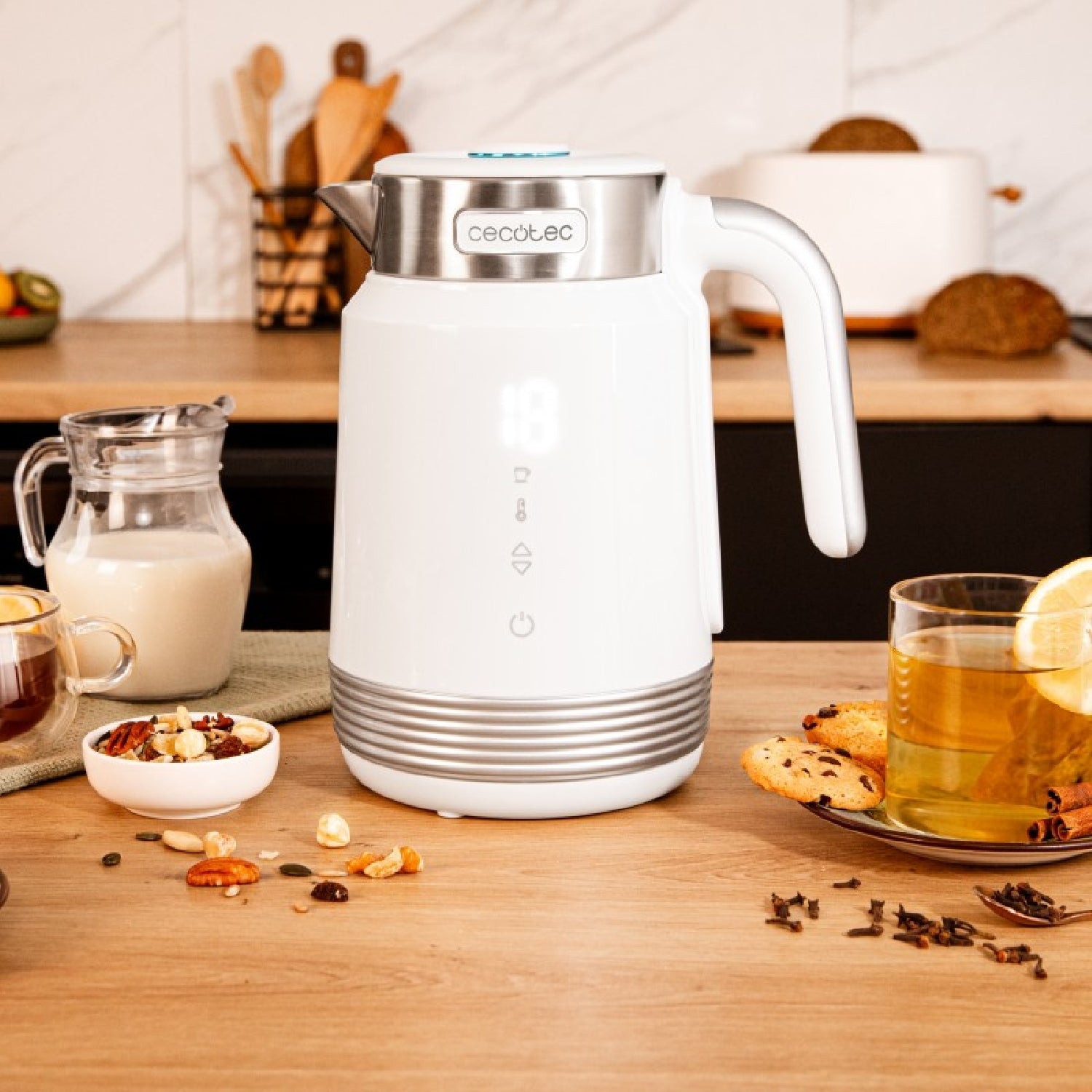 Cecotec Hervidor De Agua Hervidor De Agua Thermosense 600 Touch White_4