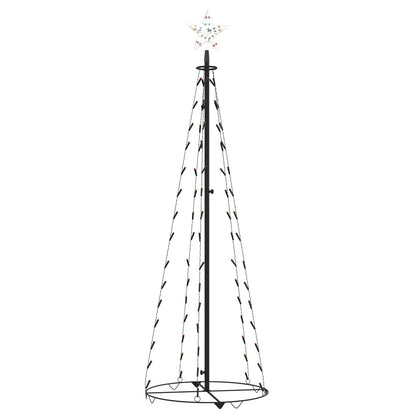 Árbol Cono De Navidad 84 Leds Decoración Colores 50x150 Cm / Vetonek_1