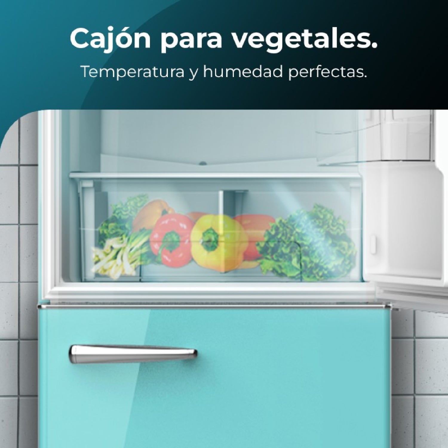 Cecotec Frigorífico Retro Bolero Coolmarket Combi Origin 300 Green E_3