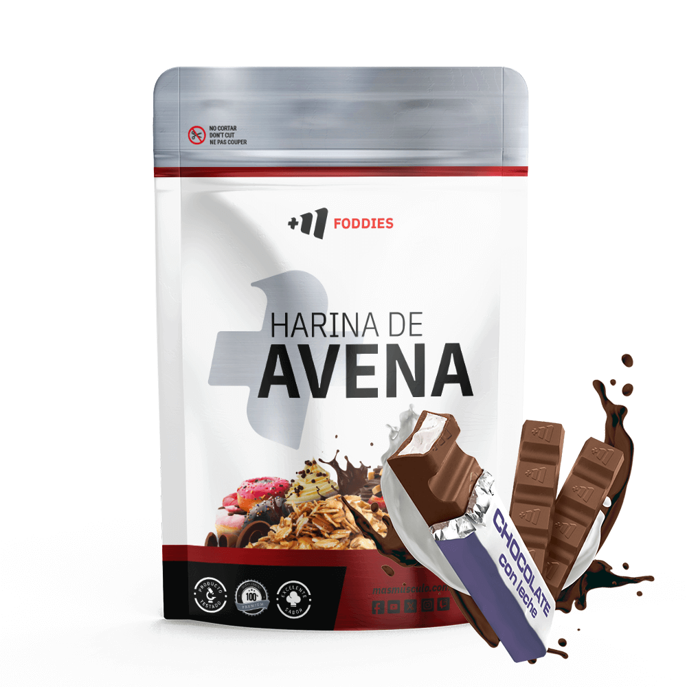 Harina De Avena - 1kg - Chocolate Con Leche - Fuente De Hidratos De Carbono - Masmusculo_0