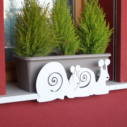 Soporte Jardinera Vasosicuro Caracoles Blanco_0