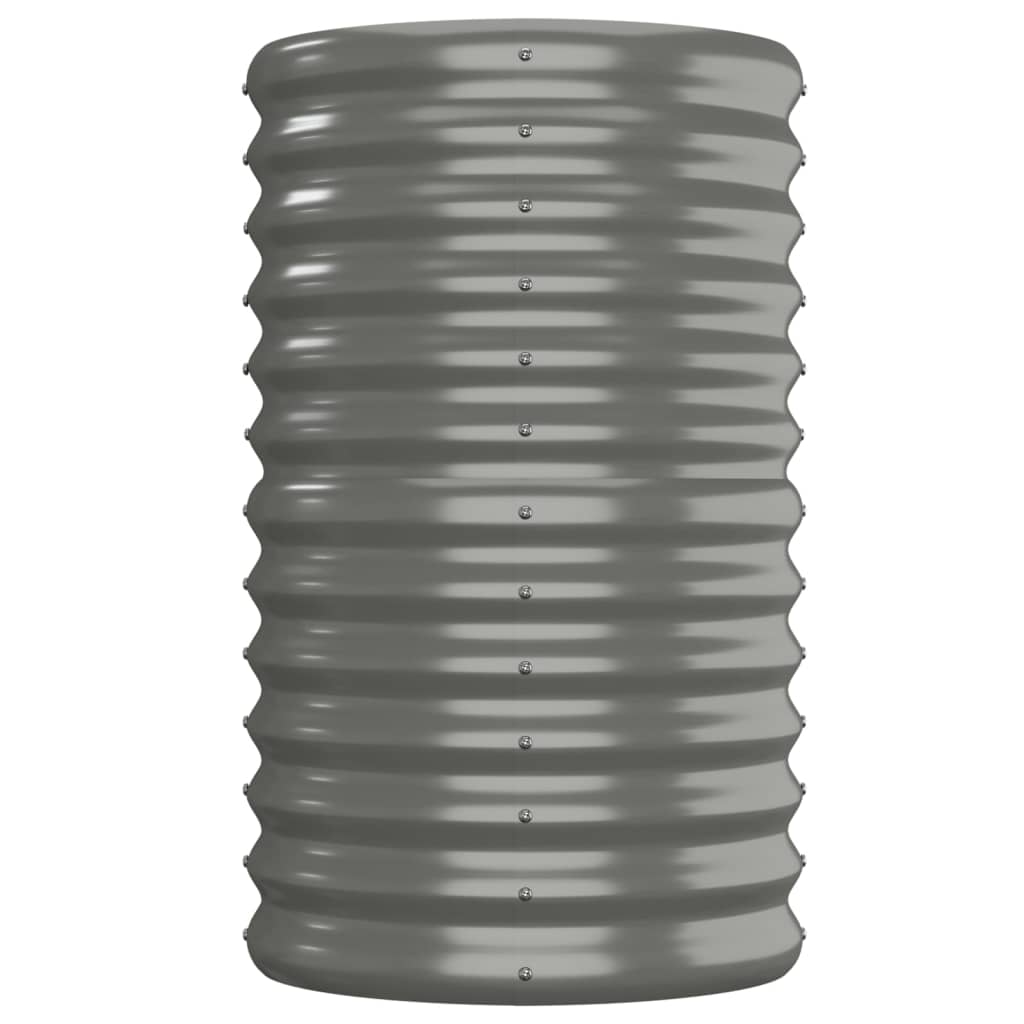 Jardinera Arriate Acero Galvanizado Gris 152x40x68 Cm_3
