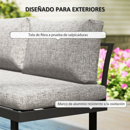 Outsunny Conjunto De Jardín Exterior Con 2 Sofás De 2 Plazas Y Mesa De Centro_5