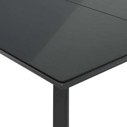 Set Comedor Para Jardín 9 Pzas Y Cojines Ratán Sintético Marrón / Vetonek_3