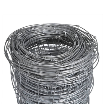 Valla De Jardín De Acero Galvanizado Plateado 50x1 M / Vetonek_0
