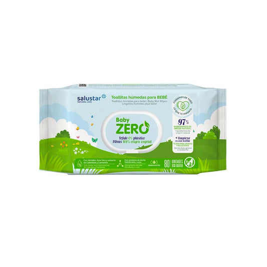 Toalhitas biodegradáveis ​​Salustar para bebé 80 unidades