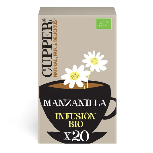 Infusão de camomila Bio Cupper 20 saquetas 