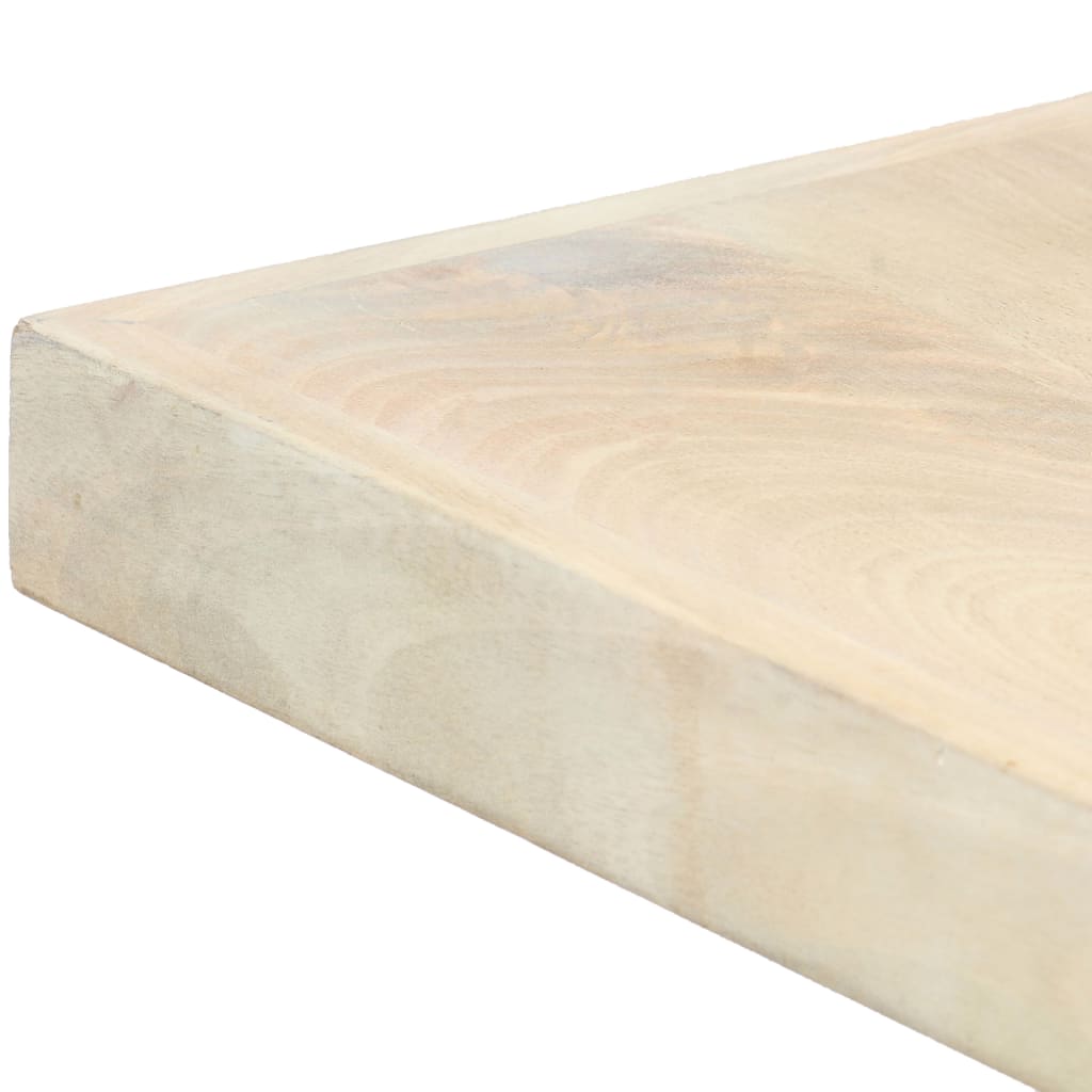 Mesa De Comedor Madera Maciza De Mango Blanqueada 140x70x75 Cm_3