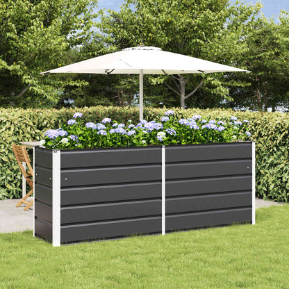 Jardinera Antracita 195 X 50 X 75 Cm Acero Galvanizado_1