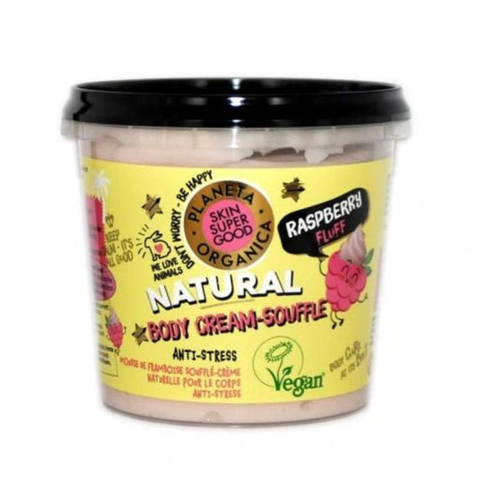 Creme Corporal Cream-Souffle, Framboesa Fluff Orgânico Loja 360 ml