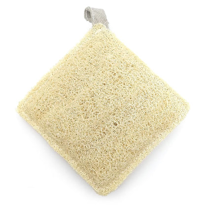 Esponja Natural Vegetal De Luffa Cuadrada. Limpieza Y Exfoliación. Activa La Circulación. Cultivada Y Hecha En Galicia_1