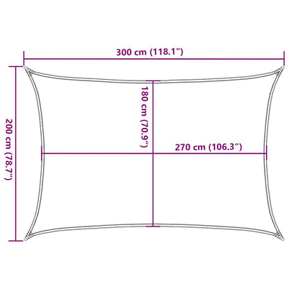Vidaxl Toldo De Vela Hdpe Rojo 160 G/m² 2x3 M_2