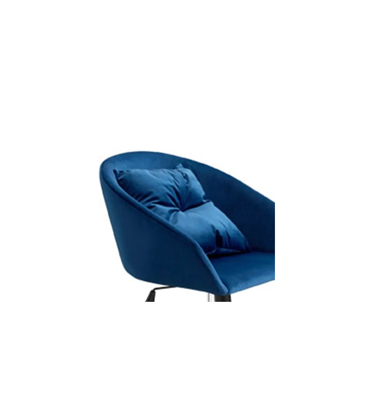 Sillón Giratorio Cushion Acabado Azul, 64cm(ancho) 64cm(fondo) 85cm(alto)_5