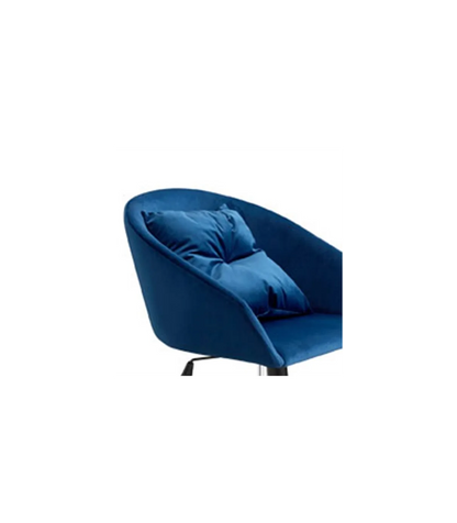 Sillón Giratorio Cushion Acabado Azul, 64cm(ancho) 64cm(fondo) 85cm(alto)_1