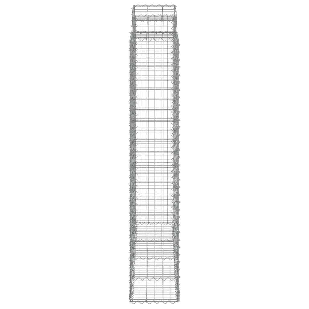Cestas De Gaviones 2 Uds Forma De Arco Hierro 200x50x220/240 Cm_4