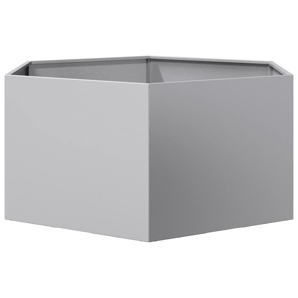 Jardinera Hexagonal Acero Galvanizado 104x90x45 Cm_3