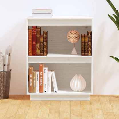 Mesa Consola De Madera Maciza De Pino Blanco 60x34x75 Cm / Vetonek_5