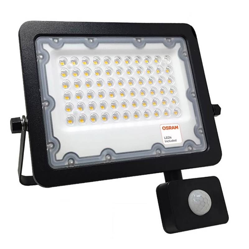 Proyector Led Chipled Osram Excel, 50w Con Sensor Movimiento Y Luminosidad Pir, Blanco Neutro_0