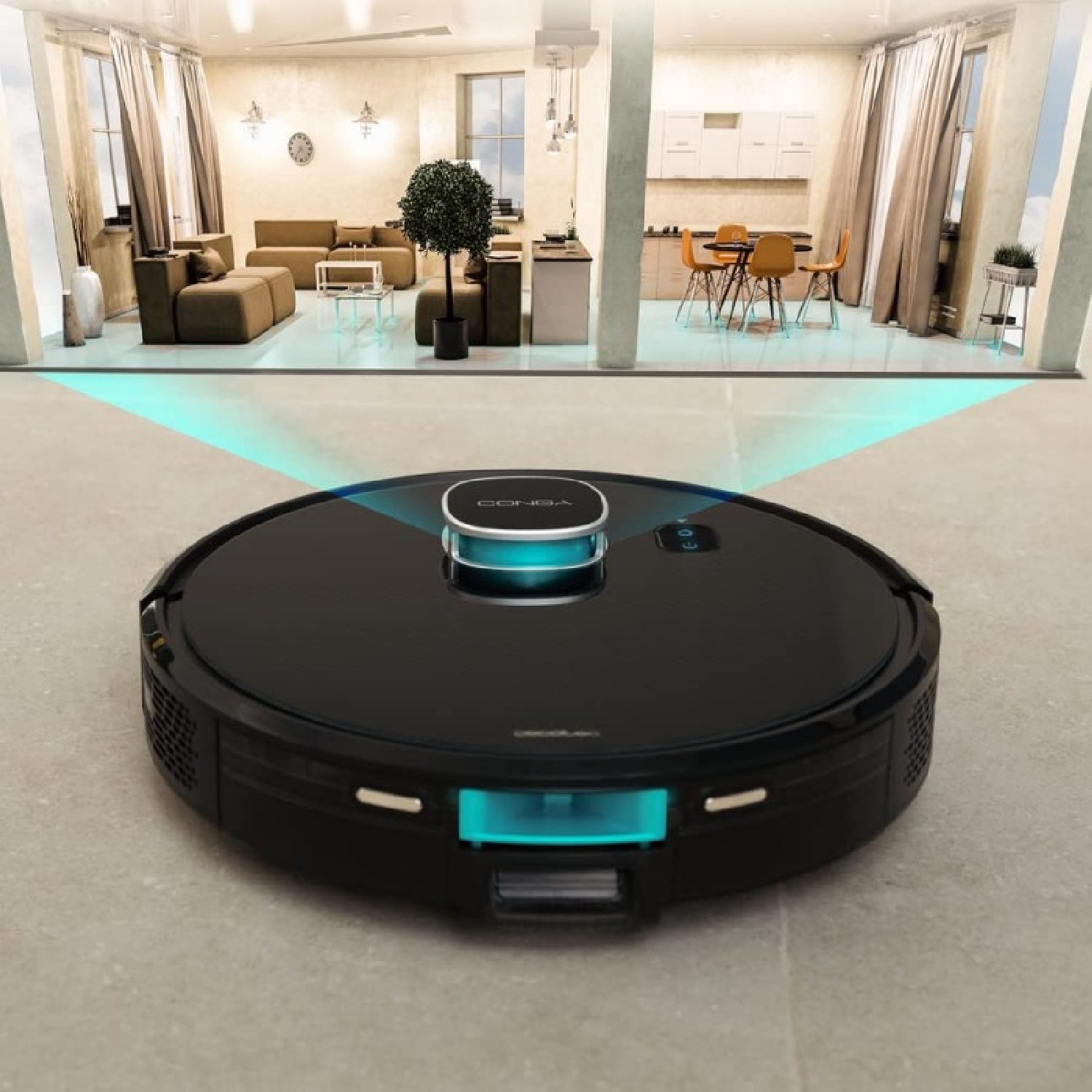 Cecotec Robot Aspirador Con Base De Autovaciado Conga 7290 Eternal Home Genesis. Tecnología Láser Potencia De Succión 30_4