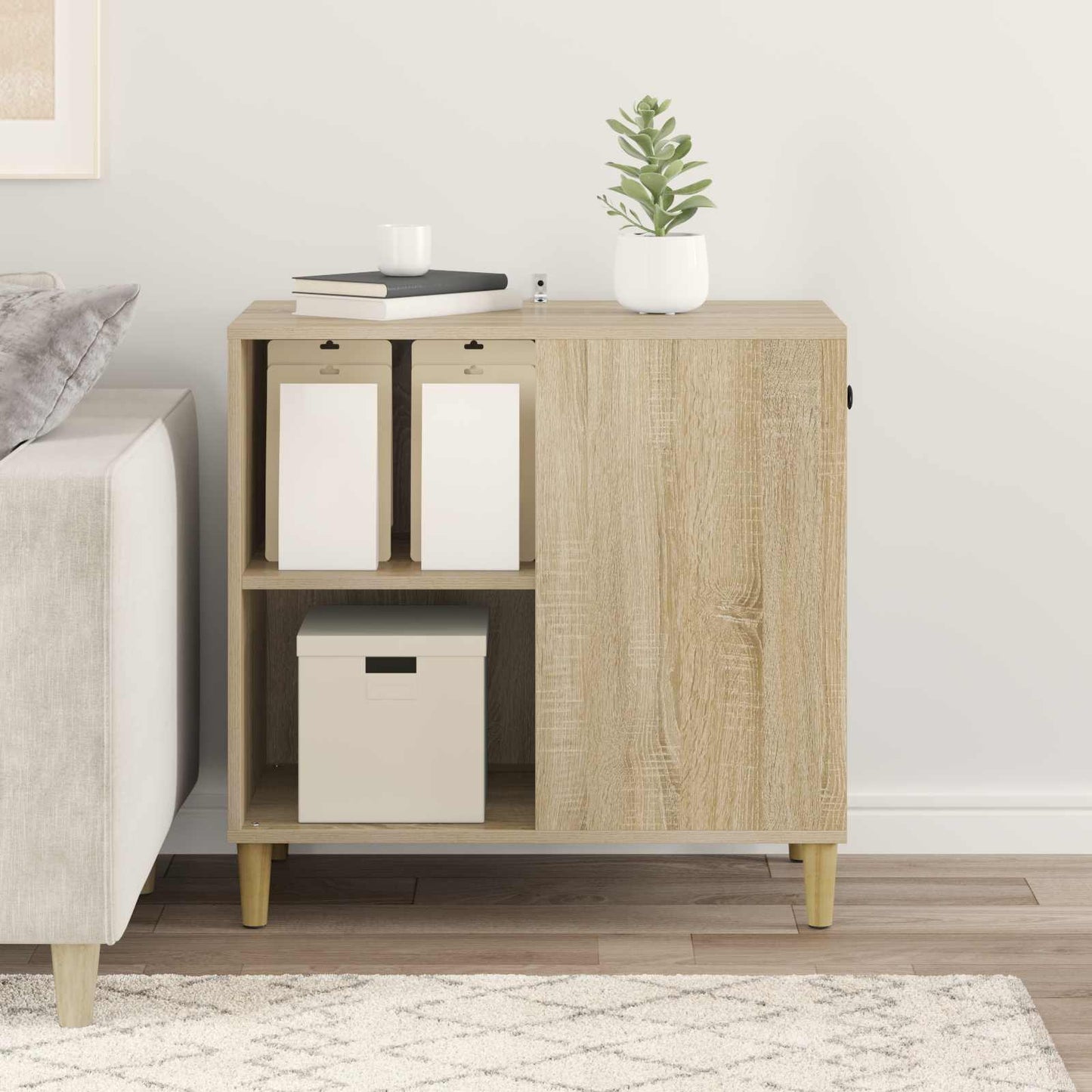 Casa Para Gatos Sonoma 72 X 42.5 X 70 Cm Madera De Ingeniería_3