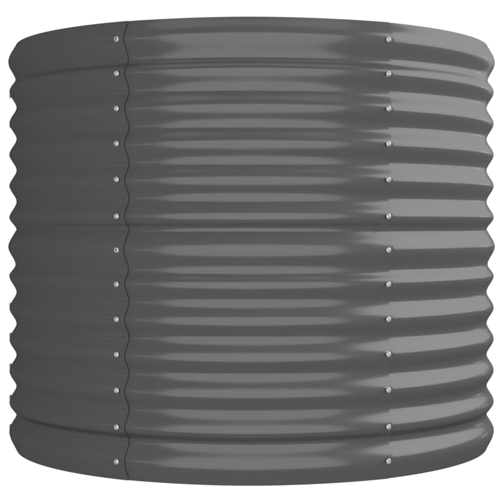 Jardinera Arriate Acero Galvanizado Gris 296x80x68 Cm_3
