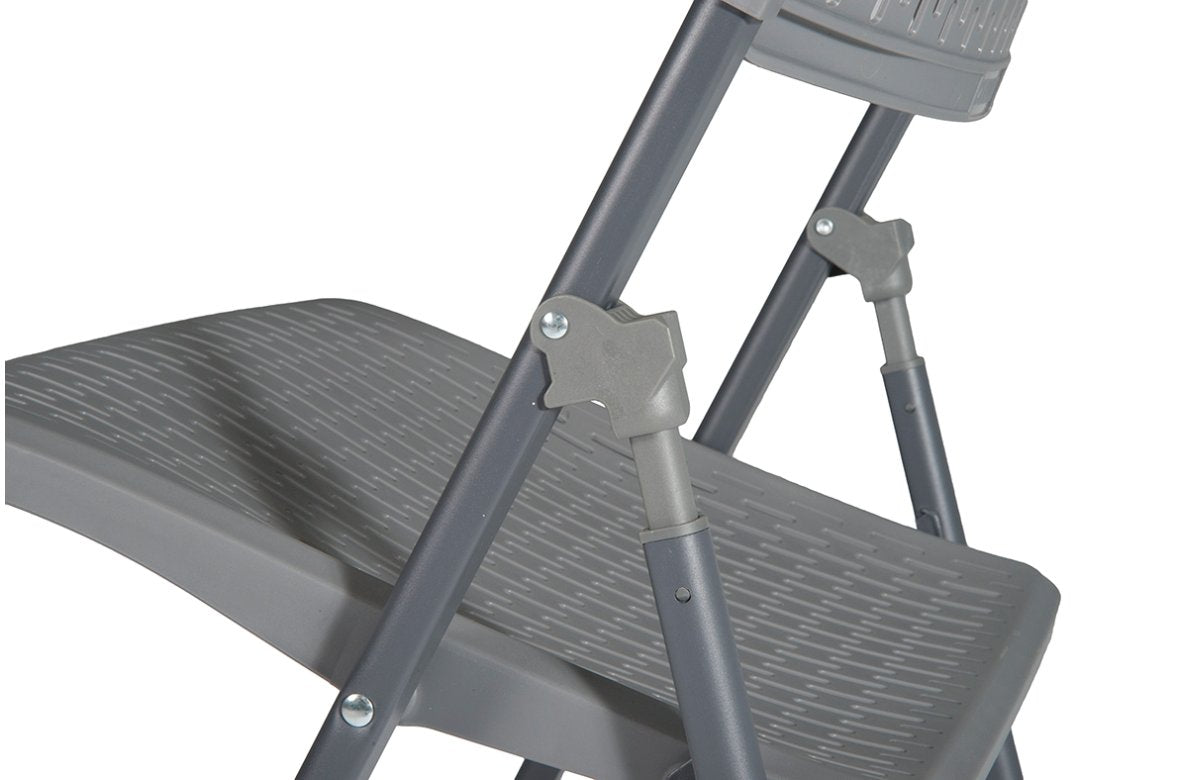 Zown Set 4 Sillas Plegables Eventos Aran Chair Plus Shark Grey Polipropileno_1