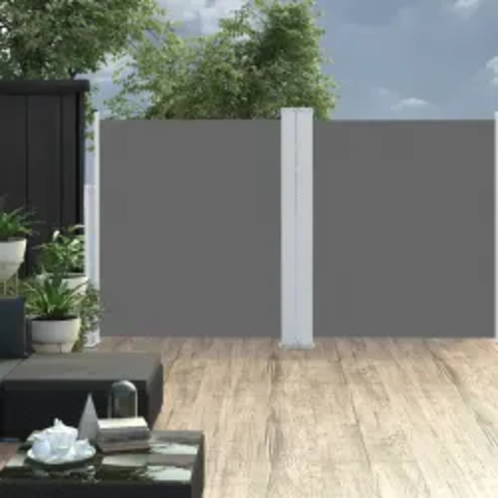 Vidaxl Toldo Lateral Retráctil Gris Antracita 160x600 Cm_1