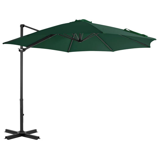 Vidaxl Sombrilla Jardín Voladiza Con Palo De Aluminio Verde 300 Cm_0