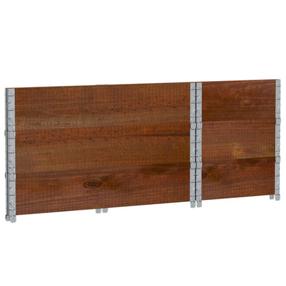 Jardinera De Madera Maciza De Pino Marrón 100x50 Cm_5