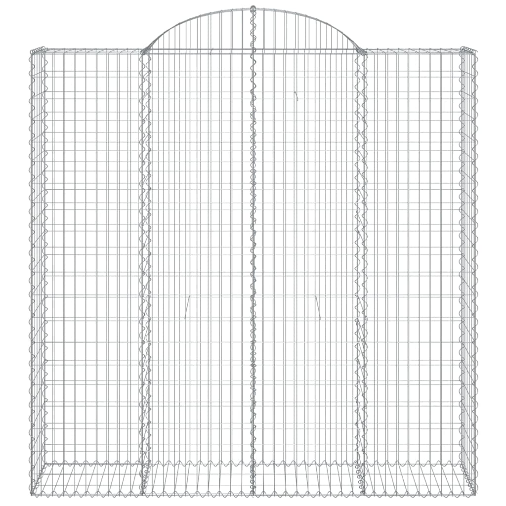 Cestas De Gaviones 4 Uds Forma De Arco Hierro 200x50x200/220 Cm_3