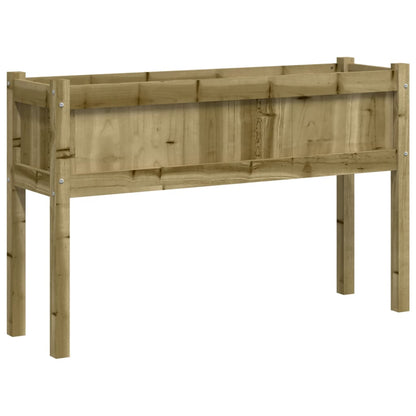 Jardinera Con Patas Madera De Pino Impregnada 110x31x70 Cm_0