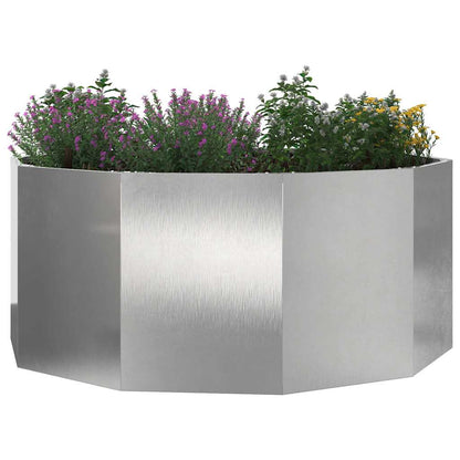 Jardinera Plateado 120 X 120 X 50 Cm Acero Inoxidable_2