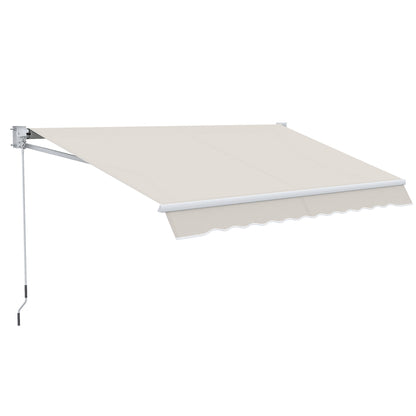 Outsunny Toldo Manual Retráctil Con Manivela 200x250 Cm Protección Solar Uv50+_0