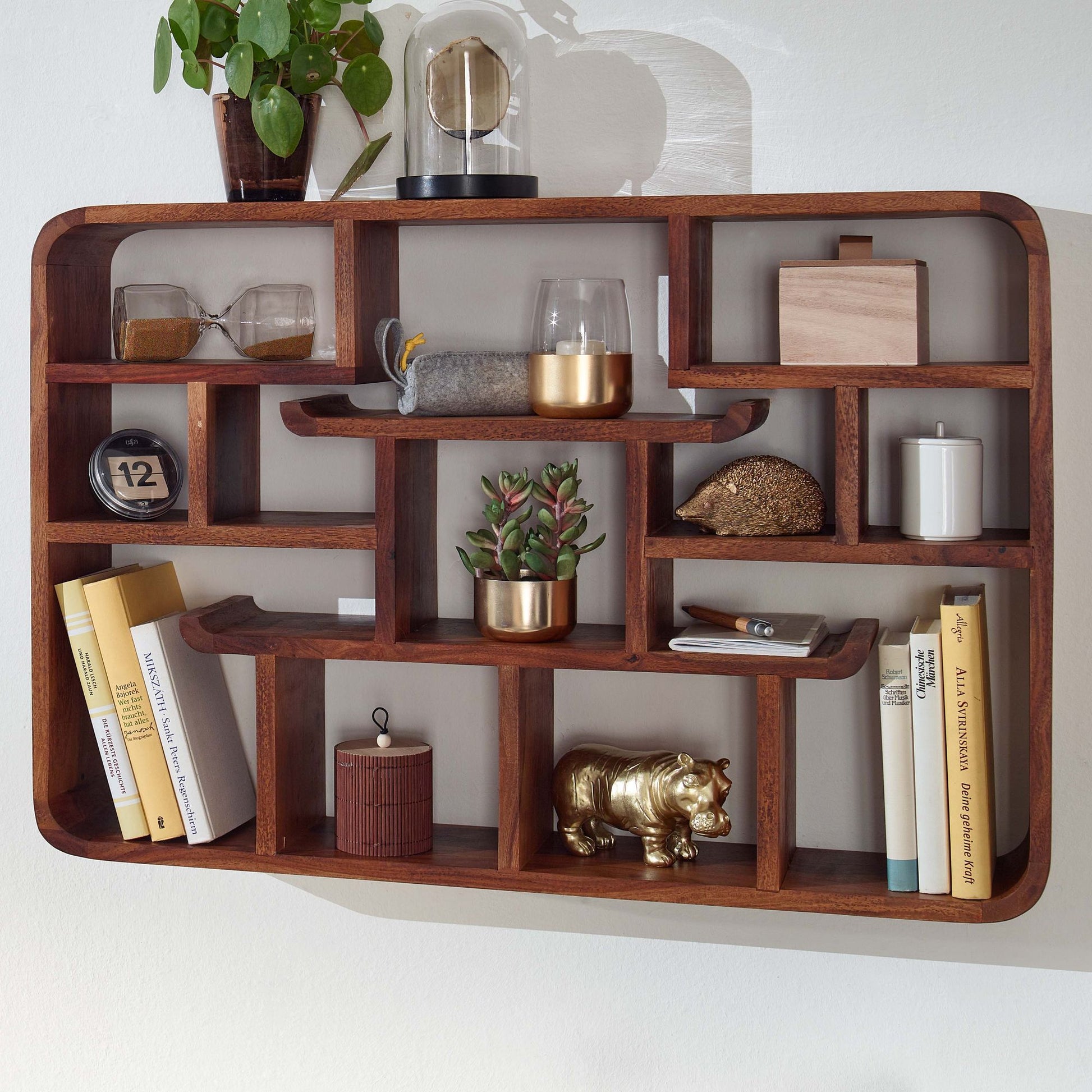 Estantería De Pared 80x55x15 Cm Madera Maciza De Sheesham_1