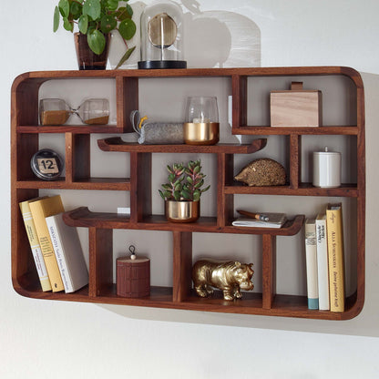 Estantería De Pared 80x55x15 Cm Madera Maciza De Sheesham_1