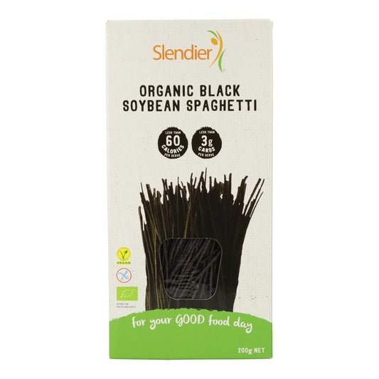 Esparguete vegan de soja preta Eco sem glúten Slendier 200 g