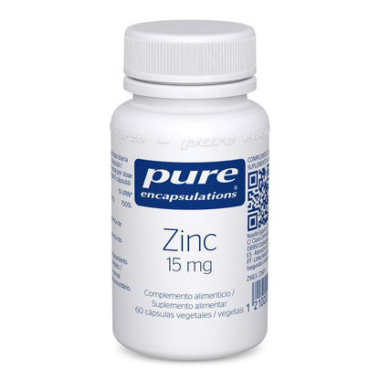 Zinco 15mg 60cápsulas Pure Encapsulations