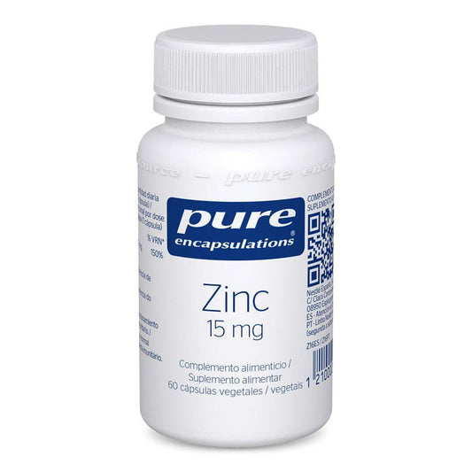 Zinco 15mg 60cápsulas Pure Encapsulations
